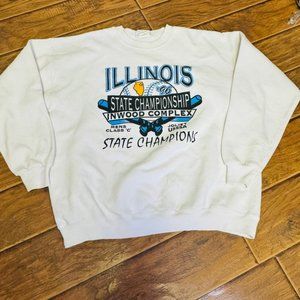Vintage Lee Sweater  Illinois State Champion 1996